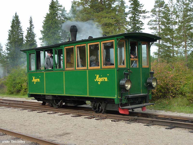 swedish steam railcar Majorn